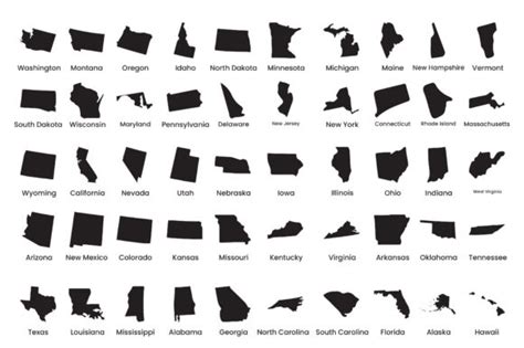 Download Customizable Map of the US SVG File - SVG Design Creativefabrica DXF Files