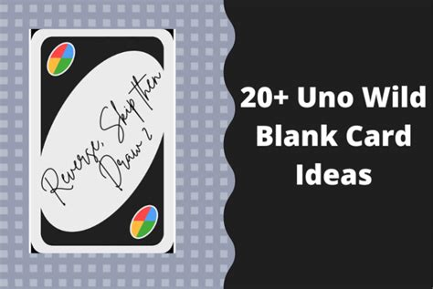 Customizable Uno Blank Wild Card