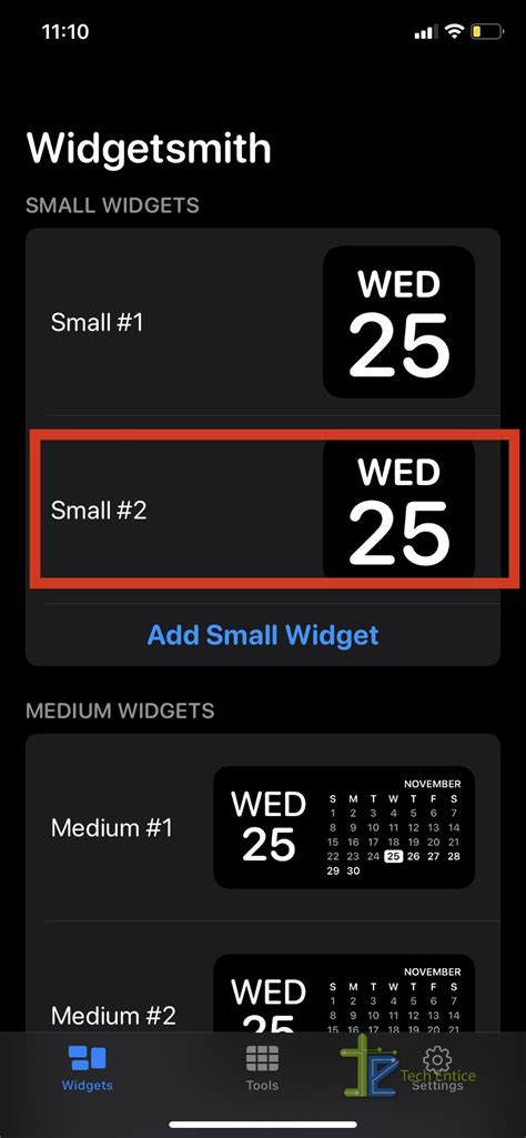 Customizable Widgets in WidgetSmith App