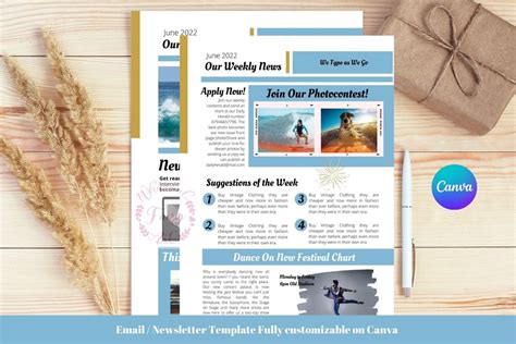 Colorful Event Newsletter Newsletter templates, Newsletter templates