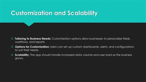 Customization and Scalability