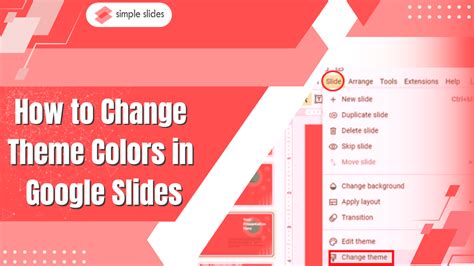 Customization of Google Slides Themes