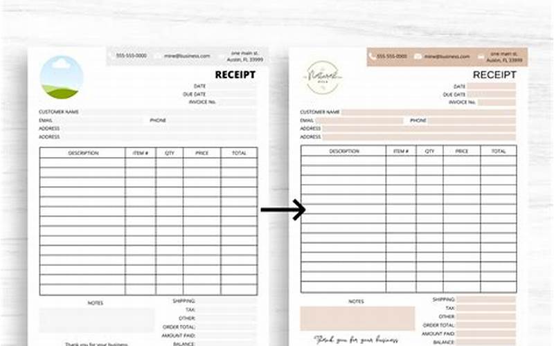 Customize Receipts To Reflect Brand
