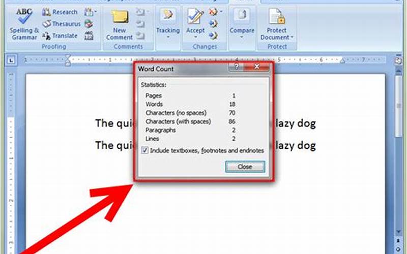 Customize Word Count In Word