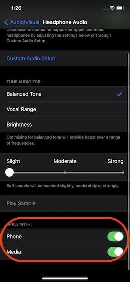 Customize Headphones Audio in iOS 14 and iPadOS 14