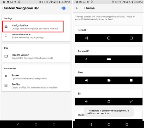 Customize Navigation Bar on Android