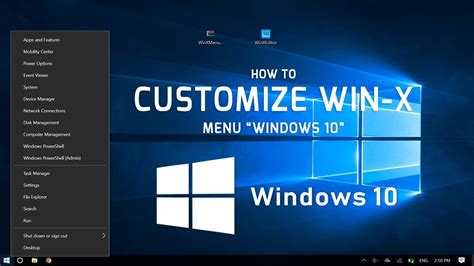 Customize Win-X Menu on Windows 10