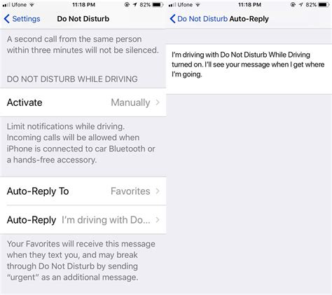 Customize and Set Do Not Disturb Auto-Reply Message