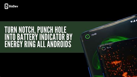 Customize the Punch-Hole as Battery Indicator