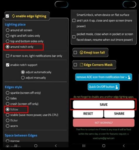 Customize the Punch-Hole as Notification Indicator
