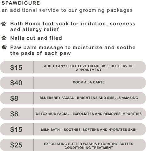 Customized Grooming Packages