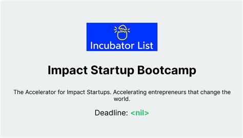 Customizing Startup Impact