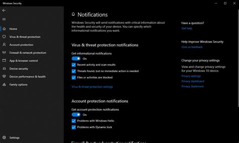 Customizing Windows Defender Notifications