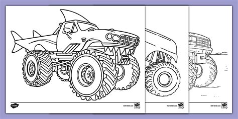 Customizing Your Monster Truck Coloring Sheets