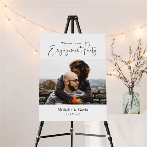 Customizing Your Zazzle Engagement Party Sign