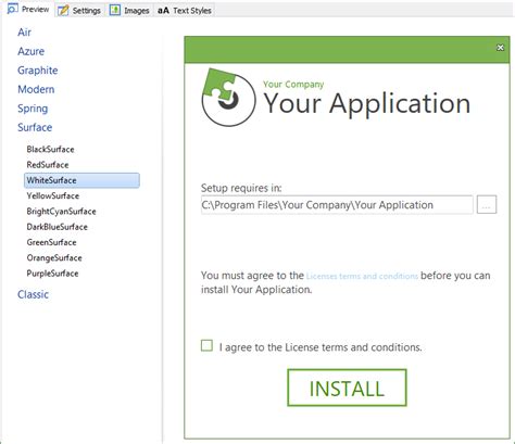 Customizing the Installer UI and Features