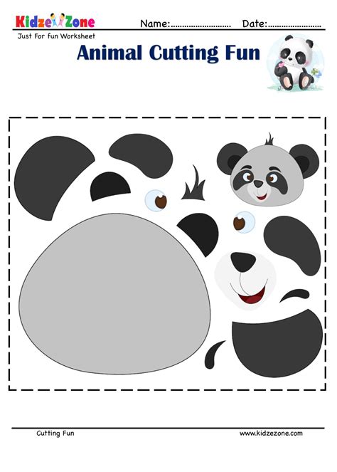 Cut And Paste Worksheets Animals