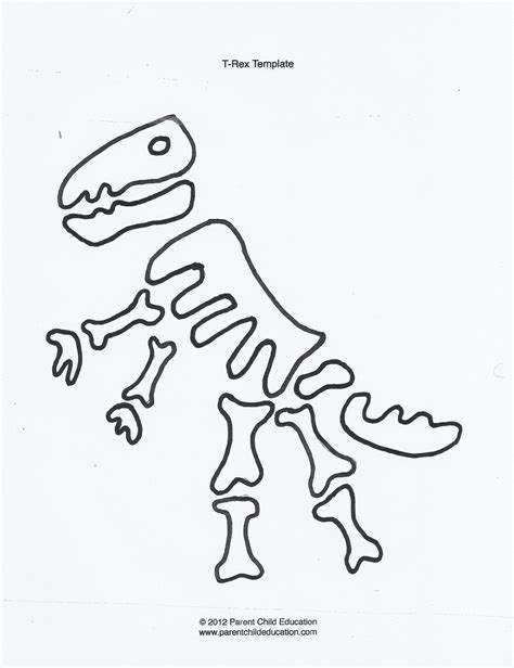 Cut Out Dinosaur Bones Printable
