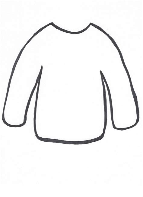 Cut Out Free Printable Sweater Template