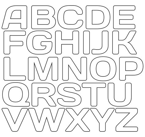 Cut Out Printable Letters