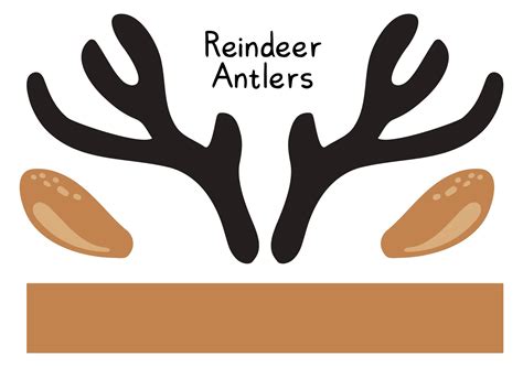 Cut Out Printable Reindeer Antlers