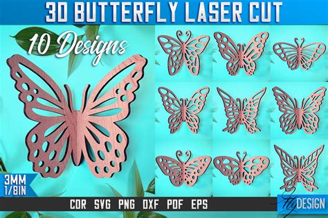 Magical and Delicate 3D Butterfly Cutouts to Make Your Heart Soar