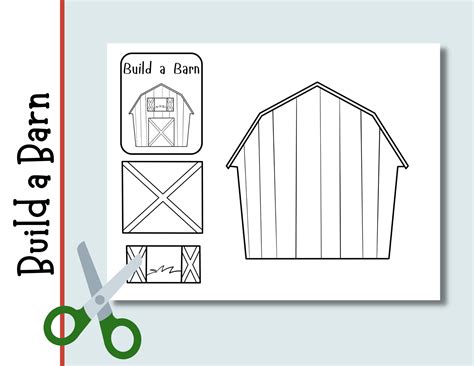 Cut Out Barn Printable