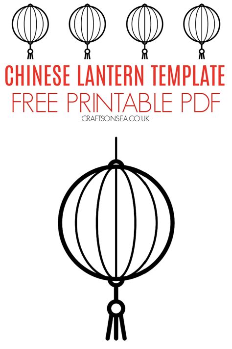 Cut Out Chinese Lantern Template Printable