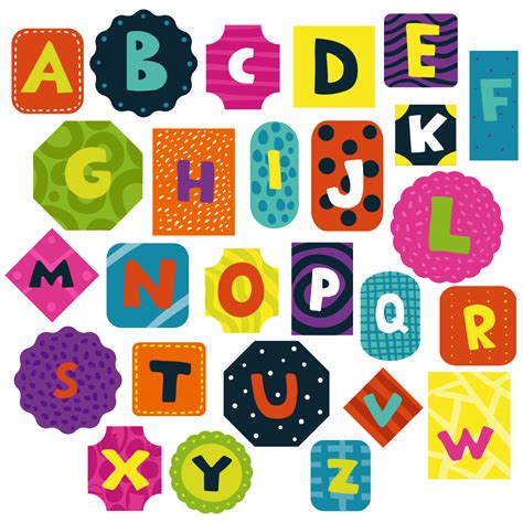 Cut Out Colorful Printable Letters