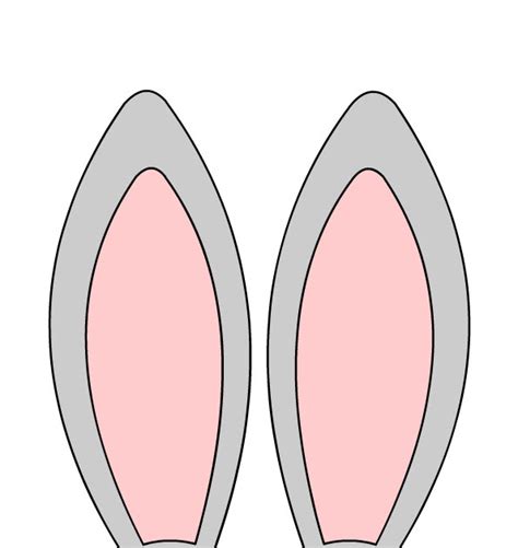 Cut Out Easter Bunny Ears Template