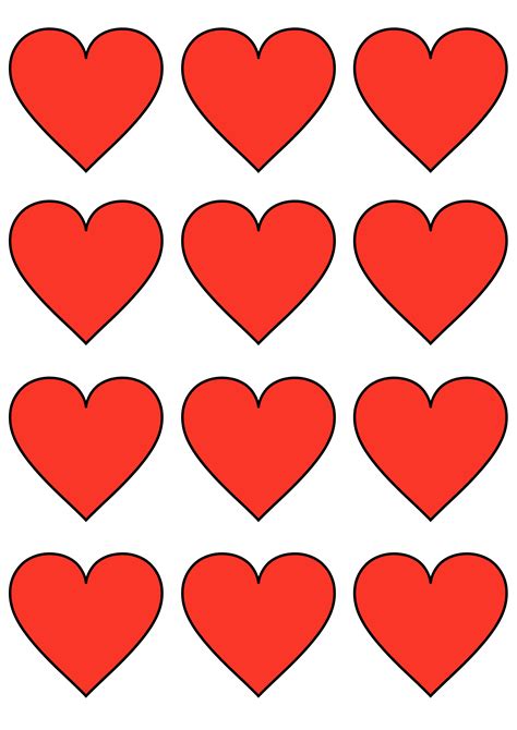 Cut Out Hearts Printable
