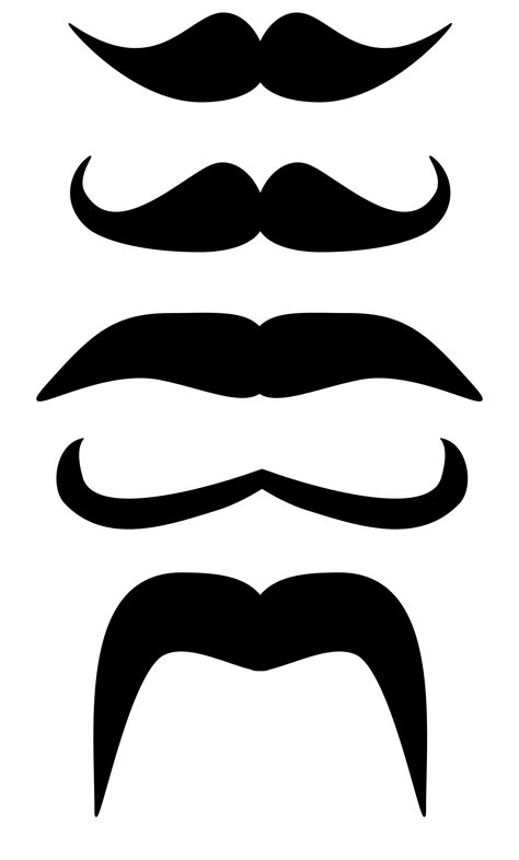 Cut Out Mustache Template Printable