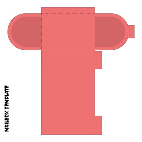 Cut Out Paper Mailbox Template