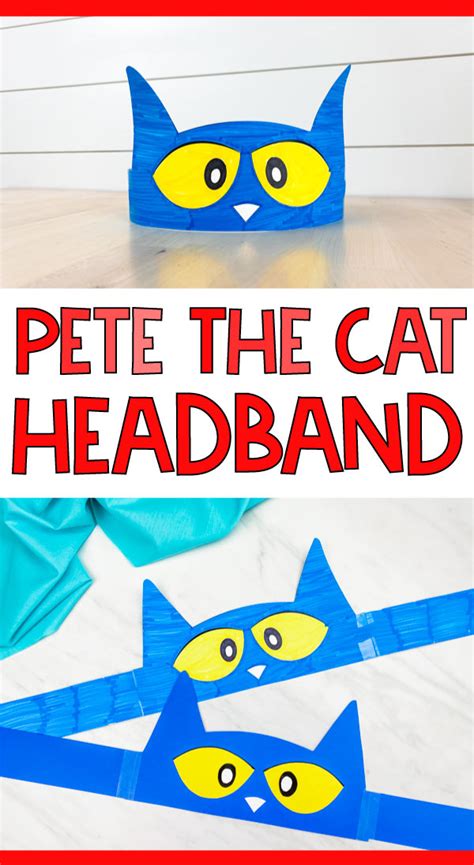 Cut Out Pete The Cat Headband Template