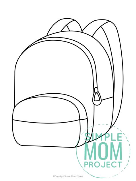 Cut Out Printable Backpack Pattern