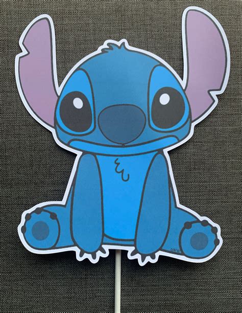 Cut Out Stitch Cake Topper Printables