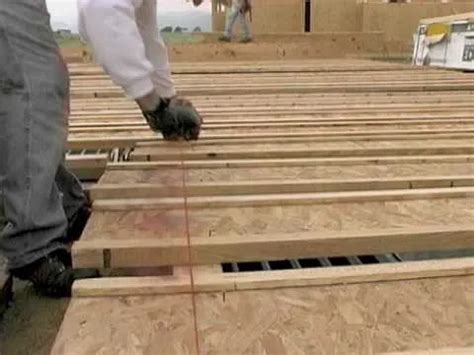 Cut floor joists
