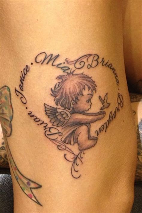 31 Superb Baby Angel Tattoos and Designs