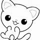 Cute Cat Coloring Pages Printable