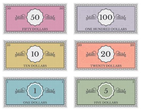 Cute Fake Money Printable