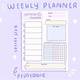 Cute Kawaii Weekly Planner Template