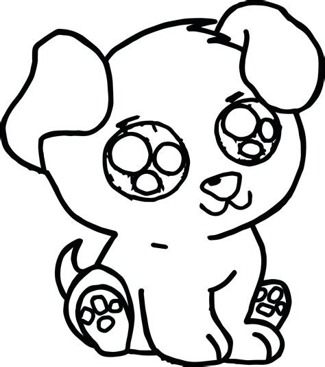 Cute Printable Puppy Coloring Pages