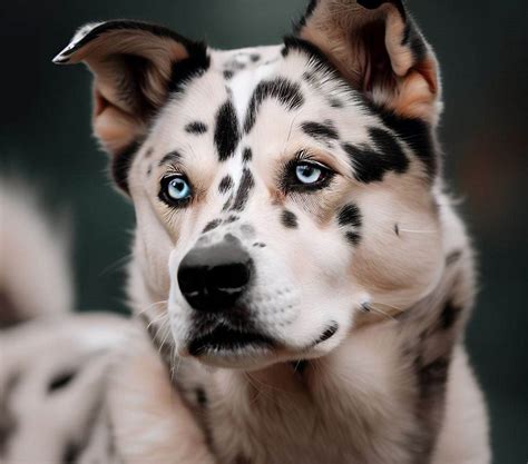 Cute Siberian Husky Dalmatian Mix Bleumoonproductions