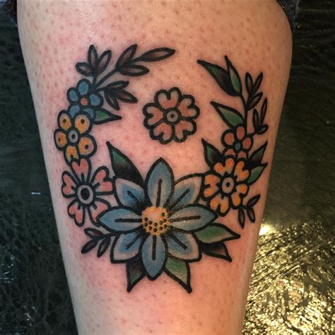 Floral Wreath - Bachelorette Tattoo Ideas