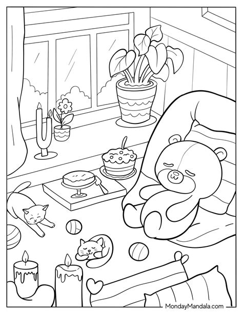 Cute Aesthetic Coloring Pages