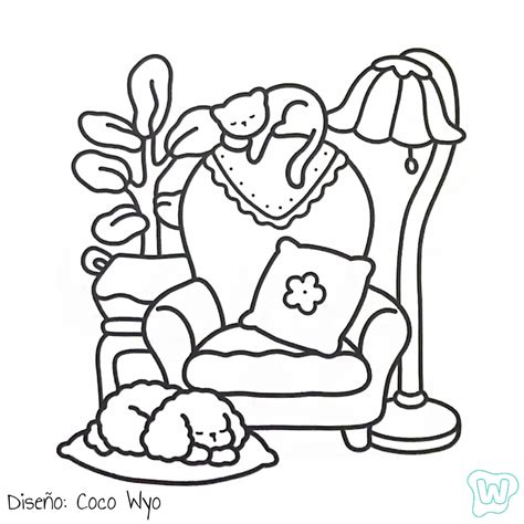 Cute And Cozy Coloring Pages