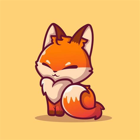 Cute Animals Cartoon Fox
