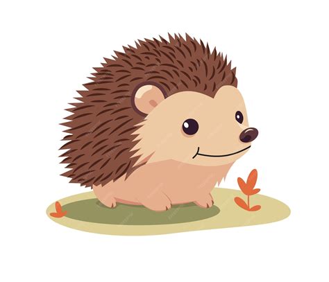 Cute Animals Cartoon Hedgehog