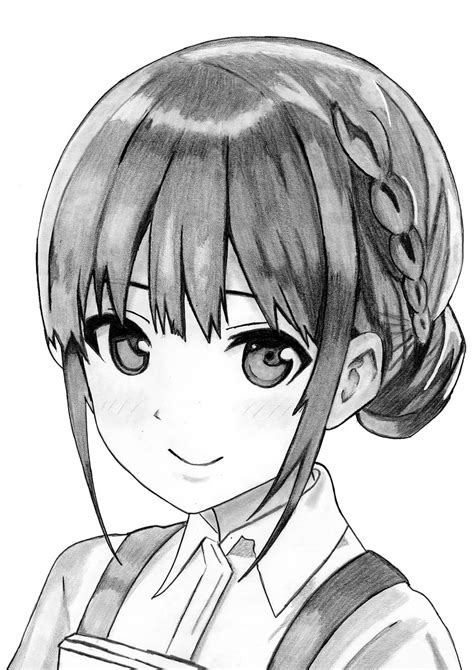 Cute Anime Girl Drawing