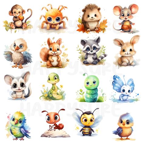 Cute Baby Animals Clipart